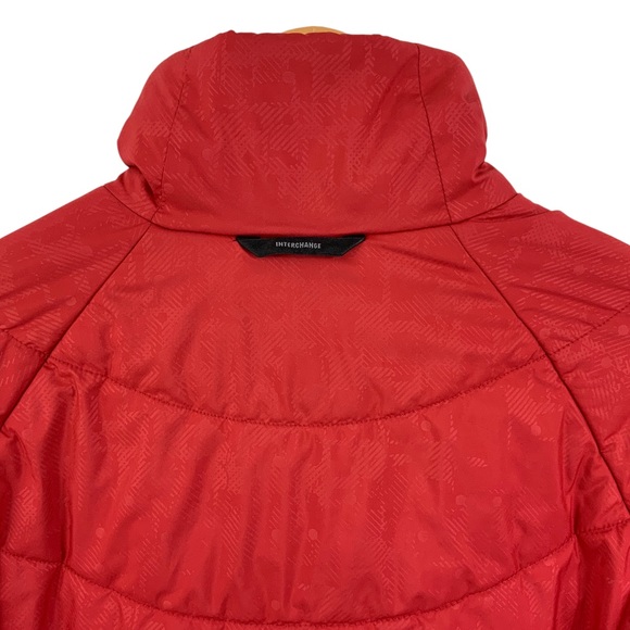 COLUMBIA PufferJacker Titanium Interchange Red Omni Shield Size M Red Jacket L8 - Picture 5 of 10